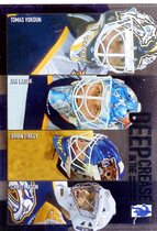 2003 BAP Memorabilia Deep in the Crease #DC-6 Tomas Vokoun|Jan Lasak|Brian Finley|Chris Mason