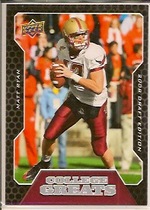 2008 Upper Deck Draft Edition College Greats #CG2 Matt Ryan