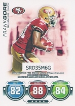 2010 Topps Attax Code Cards #14 Frank Gore