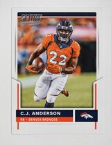 2017 Score Base Set #206 C.J. Anderson