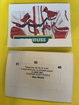 1988 Donruss Stan Musial Puzzle #49-51 Stan Musial