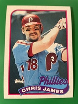 1989 Topps Base Set #298 Chris James