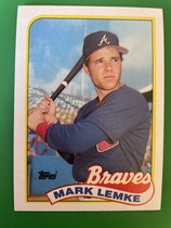1989 Topps Base Set #327 Mark Lemke