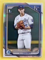 2024 Bowman Chrome Draft Refractor #BDC-159 A.J. Causey