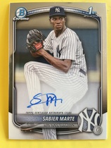 2025 Bowman Chrome Prospect Autos #CPA-SM Sabier Marte