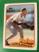 1989 Topps Base Set #481 Chris Brown