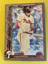 2025 Topps Holiday Christmas Silver Glitter #H69 Bryce Harper