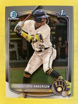 2025 Bowman Chrome Prospects #BCP-193 Jose Anderson