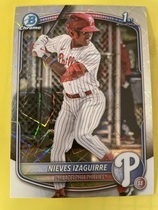 2025 Bowman Chrome Prospects Laser #BCP-232 Nieves Izaguirre