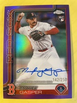 2025 Topps Chrome Rookie Autos Purple Refractor #RA-MG Mickey Gasper