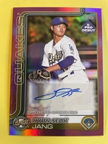 2025 Topps Pro Debut Autos Fuchsia Foil #PD-179 Hyun-Seok Jang