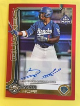 2025 Topps Pro Debut Autos Red #PD-139 Zyhir Hope