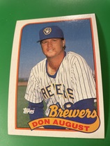 1989 Topps Base Set #696 Don August