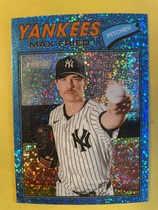 2026 Topps Heritage Chrome Light Blue Sparkle Refractor #130 Max Fried