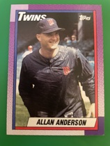 1990 Topps Base Set #71 Allan Anderson