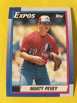 1990 Topps Base Set #137 Marty Pevey