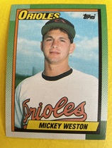 1990 Topps Base Set #377 Mickey Weston