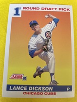 1991 Score Base Set #385 Lance Dickson