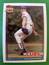1991 Topps Base Set #86 Les Lancaster