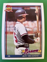 1991 Topps Base Set #139 Jeff Treadway