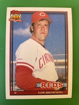 1991 Topps Base Set #151 Tom Browning