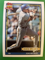 1991 Topps Base Set #164 Edgar Diaz