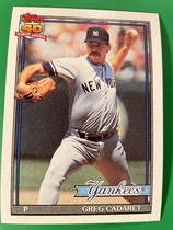 1991 Topps Base Set #187 Greg Cadaret