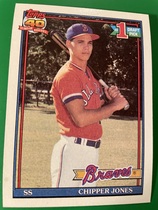 1991 Topps Base Set #333 Chipper Jones