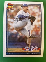 1991 Topps Base Set #367 Dave Walsh