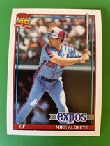 1991 Topps Base Set #483 Mike Aldrete