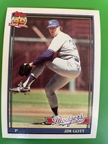 1991 Topps Base Set #606 Jim Gott