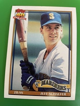 1991 Topps Base Set #681 Jeff Schaefer