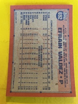 1991 Topps Base Set #692 Efrain Valdez