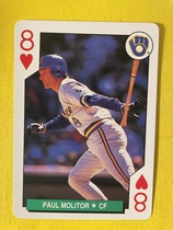 1991 U.S. Playing Cards All Stars #8H Paul Molitor