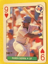 1991 U.S. Playing Cards All Stars #9H Ruben Sierra