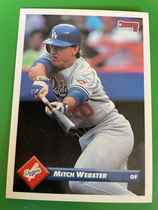 1993 Donruss Base Set #62 Mitch Webster