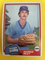 1981 Topps Base Set #514 George Riley