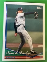1994 Topps Base Set #381 Chuck Finley