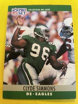 1990 Pro Set Base Set #250 Clyde Simmons
