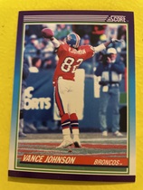 1990 Score Base Set #182 Vance Johnson
