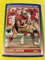1990 Score Base Set #395 Harris Barton