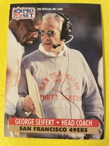 1991 Pro Set Base Set #297 George Seifert