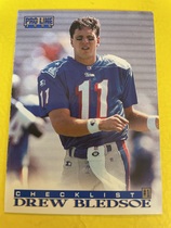 1996 Pro Line Base Set #348 Checklist-D.Bledsoe