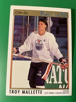 1991 O-Pee-Chee OPC Premier #39 Troy Mallette