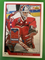 1993 Upper Deck Base Set #123 Don Beaupre