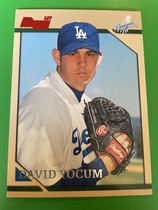 1996 Bowman Base Set #269 David Yocum