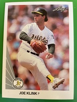 1990 Leaf Base Set #503 Joe Klink