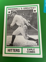 1982 TCMA Greatest Hitters White Backs #32 Earle Combs