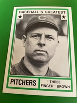 1982 TCMA Greatest Pitchers White Backs #34 Mordecai Brown