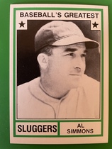 1982 TCMA Greatest Sluggers White Backs #24 Al Simmons